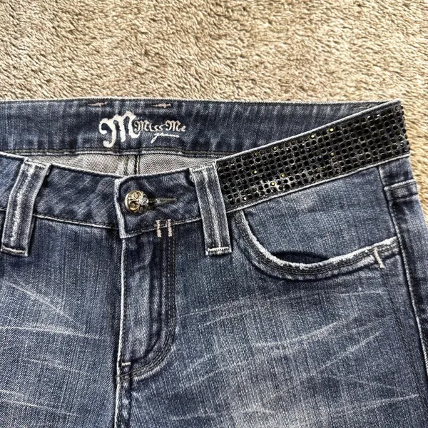 MissMe Embellished Boot Cut Jeans Sz 30 - Image 5
