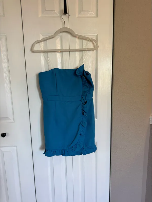 Blue Ruffle Romper - Image 2
