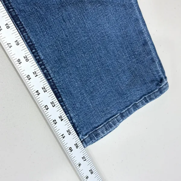 Democracy Blue Stretch Jeans Womens 14 Straight Cropped Ankle Denim Flex-Cellent - Image 7