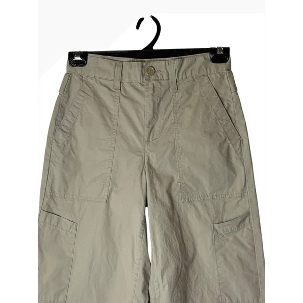 Agolde Daria Utility Pants Women 25 Khaki Tan Poplin Cargo Streetwear Designer - Image 4
