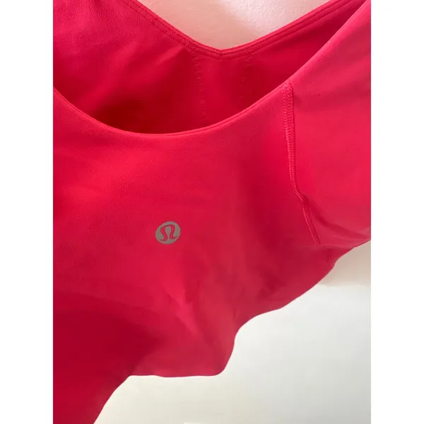 Lululemon Align Tank Top Pink Nulu Cropped Yoga Bra LW1DUDS Size 8 - Image 3