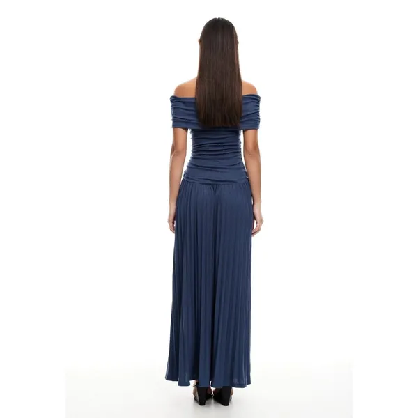 LIONESS Field Of Dreams Dress in Navy Small New Womens Maxi Gown - Image 9