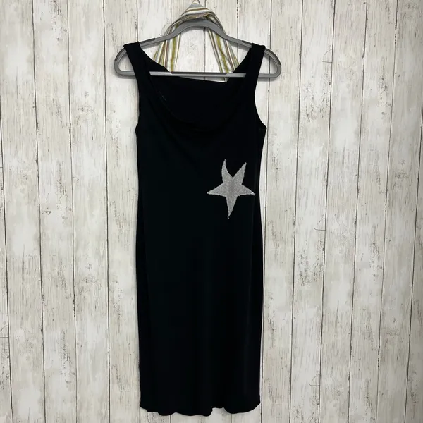 Lauren Ralph Lauren Black Sleeveless Halter Striped Star Artsy Long Flowy Dress - Image 2