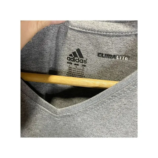 Notre Dame Adidas T Shirt Woman’s L Gray Long Sleeve‎ Fighting Irish Climalite - Image 4