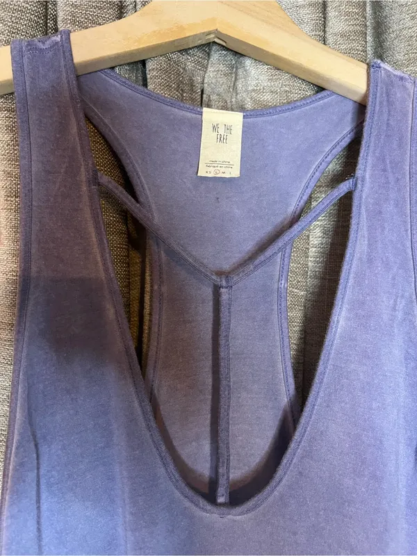 Free People We The Free Lavender Amelia Strappy Front Tank Top Size Small - Image 5