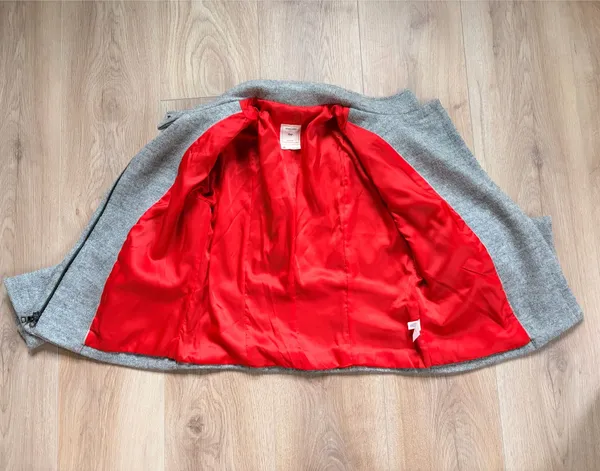 Gap Jacket Women’s Light Grey Moto Style - Image 5