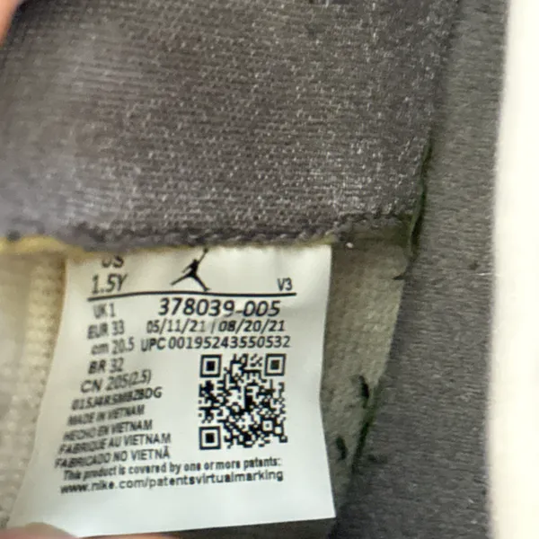 Nike Air Jordan 11 XI Retro PS Cool Grey Youth Basketball Sneakers 1.5Y - Image 7