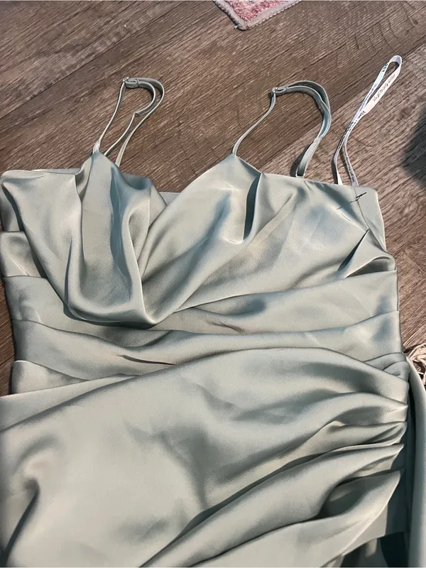 Birdy Grey Catherine Dress - Sage Green (Matte Satin) - Image 5