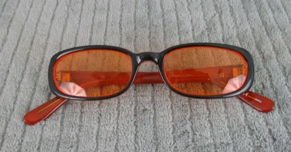 New Divine Eyewear Camilla Black/Orange Sunglasses Women's NWT - Image 7