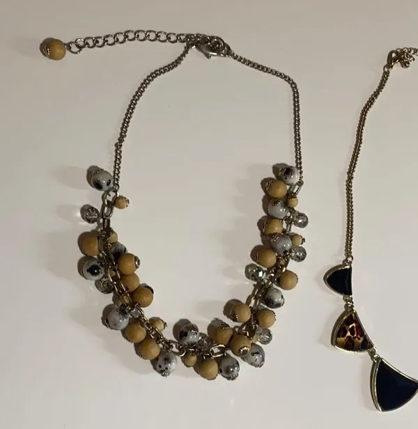 Cheetah & beaded statement necklace bundle!! - Image 2