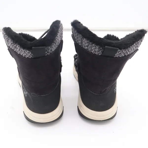 Ryka Aubonne Womens Black Faux Fur Lined Bungee Winter Snow Boots Size 8M - Image 4