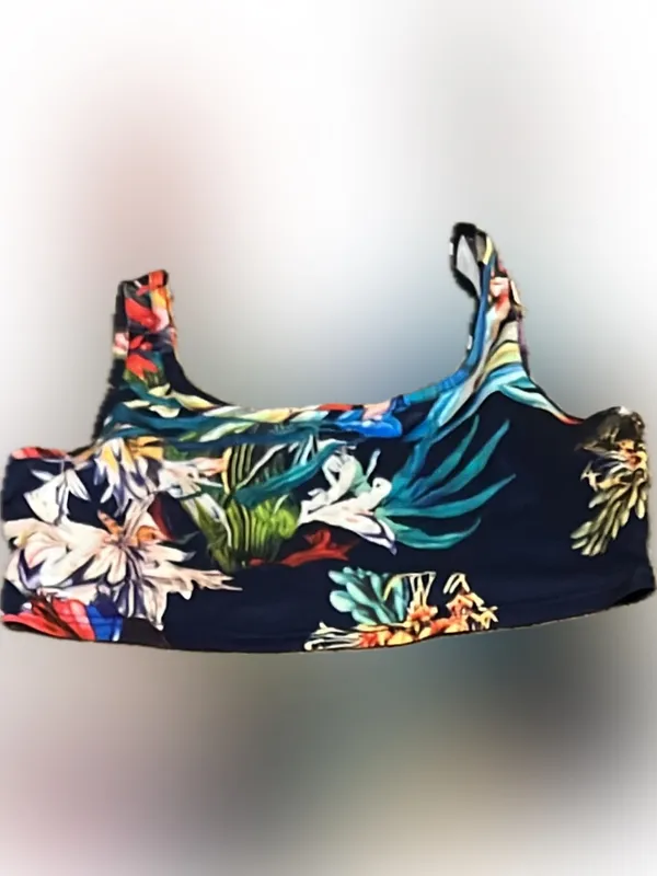 SHEIN Navy Tropical Floral Maxi Skirt Set with Multicolor Blooms‎ - Image 3