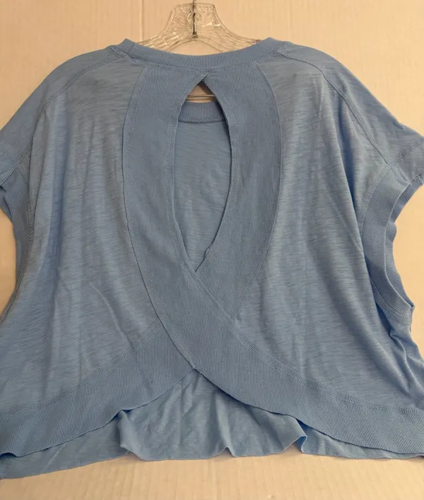 Harmony Balance Light Blue Women's Crop Top - Image 3