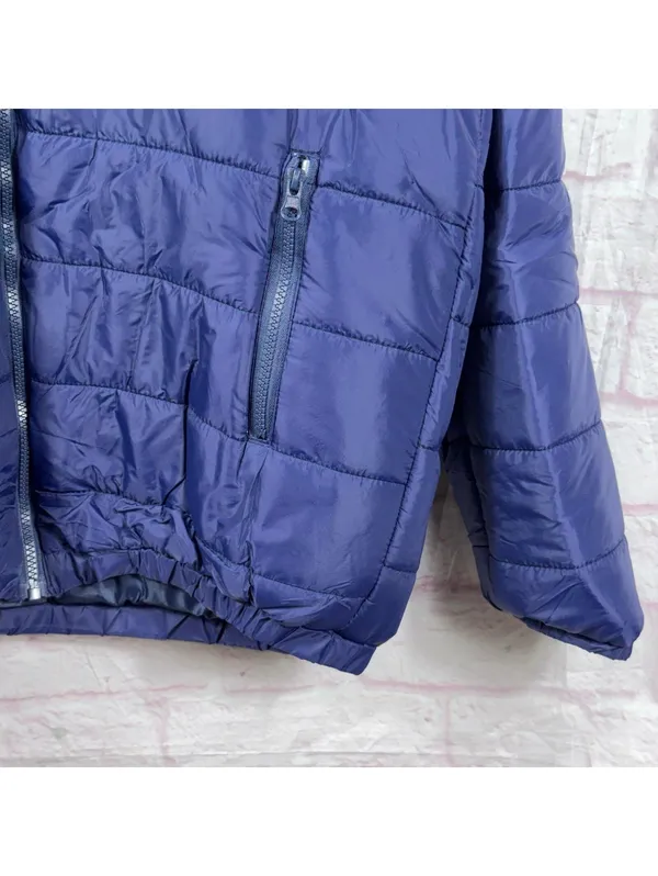 Women’s Navy Blue Quilted Puffer Jacket Size XL - Image 5