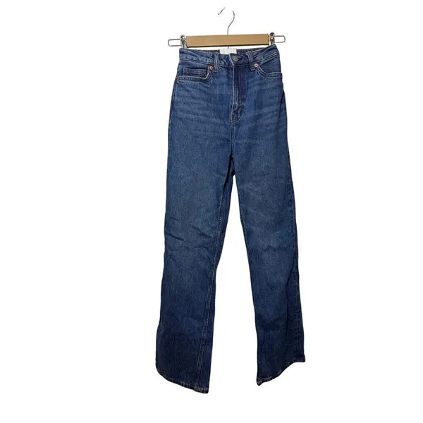 Reformation Wilder High Rise Wide Leg Jeans Women's Sz. 23 (US 00) - Image 3