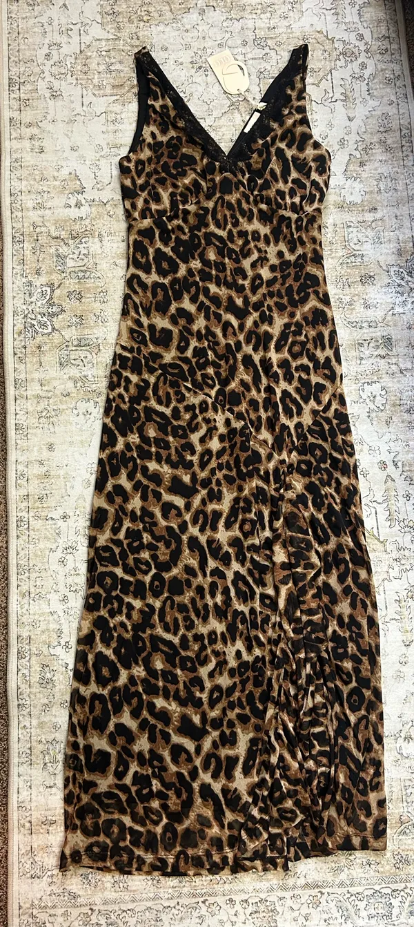 Good Luck Gem Leopard print dress - Image 2