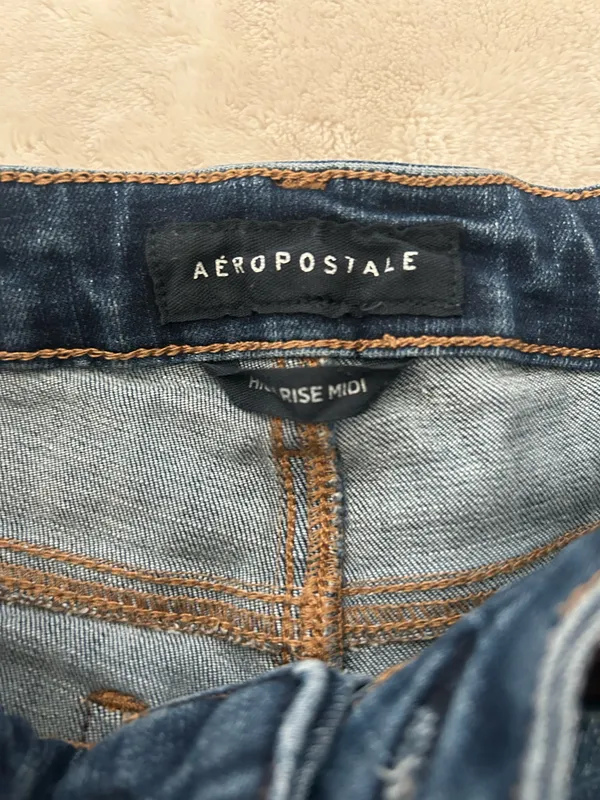 Jean Shorts Aeropostale Midi High-Rise - Image 2