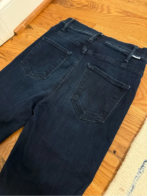 MOTHER Denim Jeans The Hustler Ankle Fray size 26 - Image 10