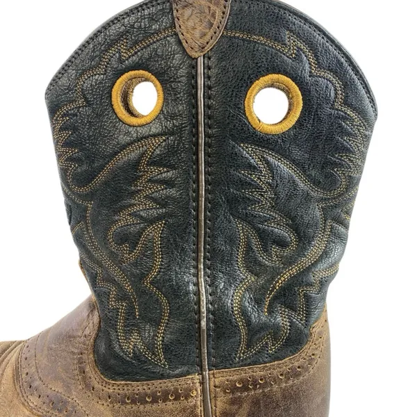 Ariat Heritage Roughstock Women's Brown Black Leather Western Cowboy Boots Sz 6 - Image 5