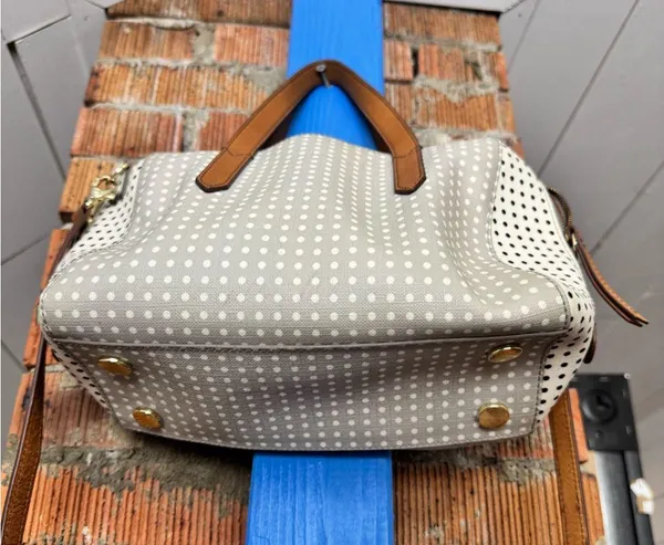NEW Fossil Sydney Satchel Polka Dot Bag - Image 10