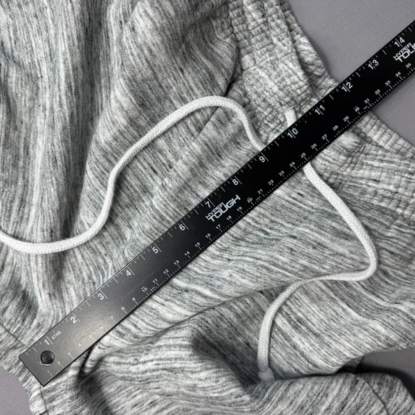 Pink Wide Leg Sweat Pants Women's S Gray Fleece Pockets Athleisure Stretch - Image 9