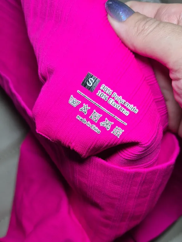 High-Waist Seamless Women's Shorts — Hot Pink Sku 0004 - Image 5