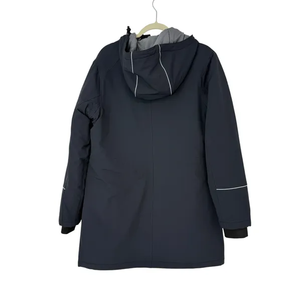 Duluth Trading Co Black Hills Water Repellent Hooded Parka Gray Women’s M - Image 2