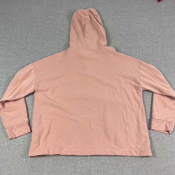 Madewell Hoodie Womens Large Pink‎ Pullover Lined Relaxed Hooded Pockets MWL - Image 10