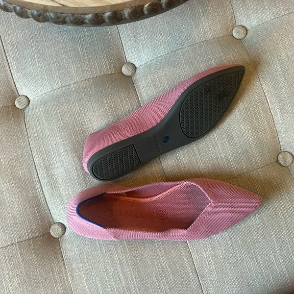 ROTHY'S The Point Retired Knit Upper Slip-on Pointed Flats Pink Size 7 - Image 12