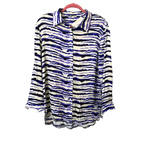 PIPPA‎ THE LABEL Samy Button Down Top in Zuri Sz Small - Image 2