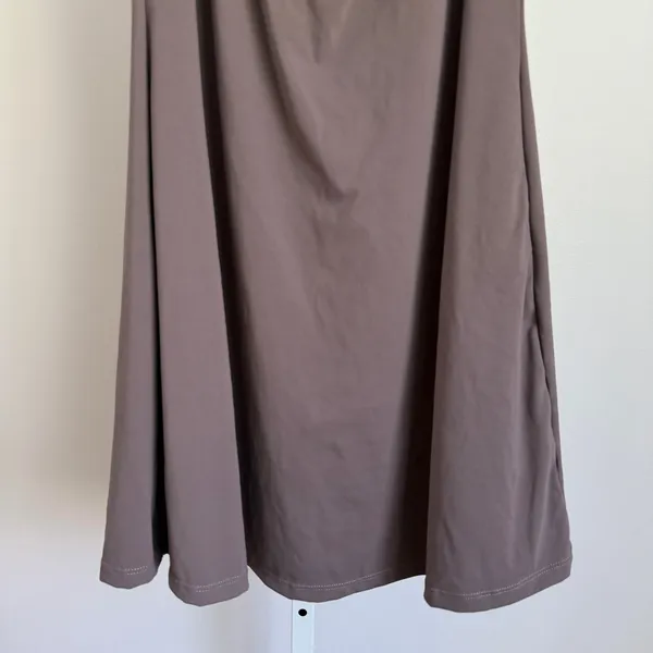 QINSEN sz‎ L Gray Fitness Tennis Athletic Mini Dress - Image 4