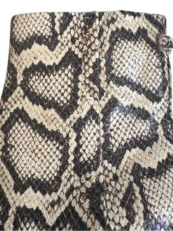 Like New Sam Edelman Leather Paige 2 Boots Snakeskin Size 6 - Image 3