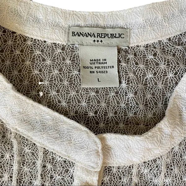 Banana Republic VINTAGE Y2K Boho Victorian-inspired blouse - Image 10