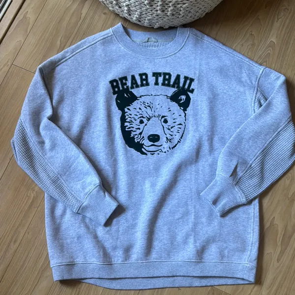 Aerie Gray Bear Trail oversized Sweater - Image 2