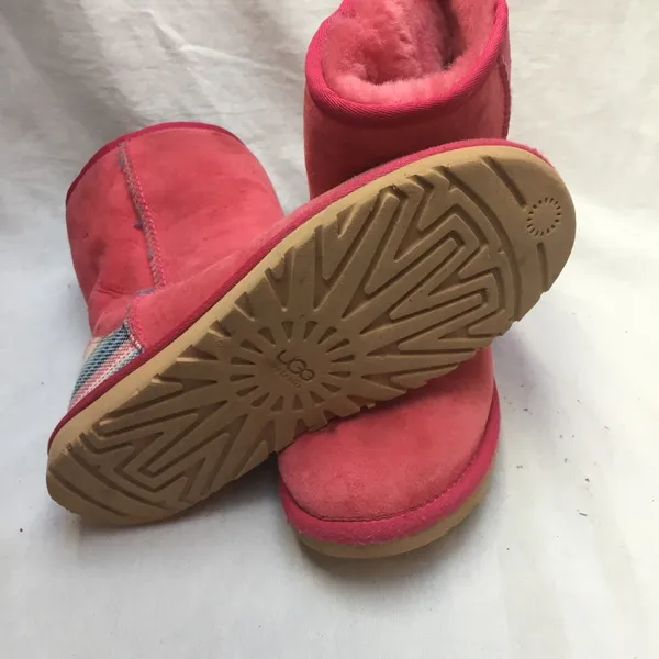 Mini UGG Pink Boots Size: 6 - Image 6