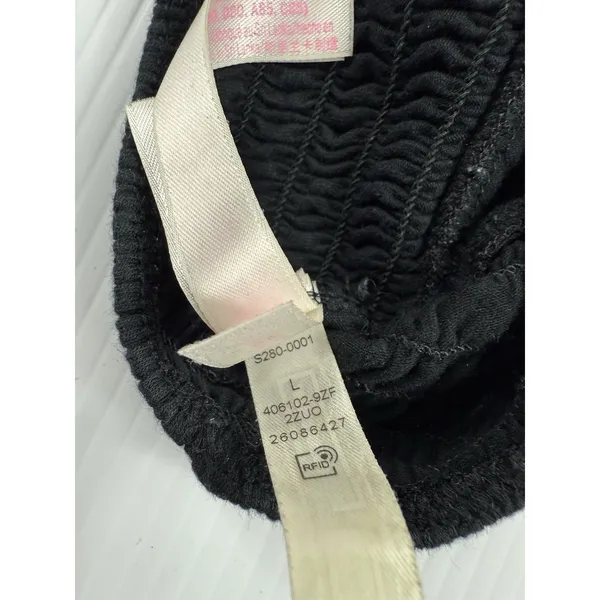 Pink Victorias Secret Strappy Crossback Lined Bralette Crop Top L‎ Black - Image 4