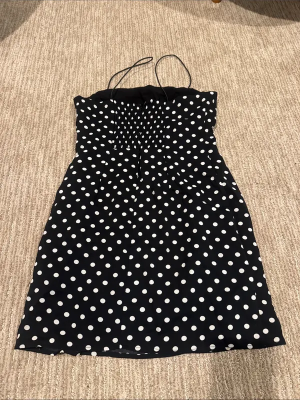 Urban Outfitters Black Polka Dot Slip Dress - Image 2