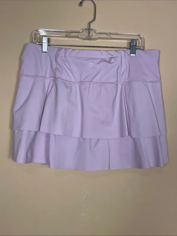 Athleta Women’s Momentum Lilac Purple Ruffle Athletic Athleisure Tennis Skort - Image 6