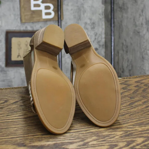 NWT Lucky Brand Womens Vintage LK-BATIMA Block Heel Sandals Saratoga Brown 6.5M - Image 5