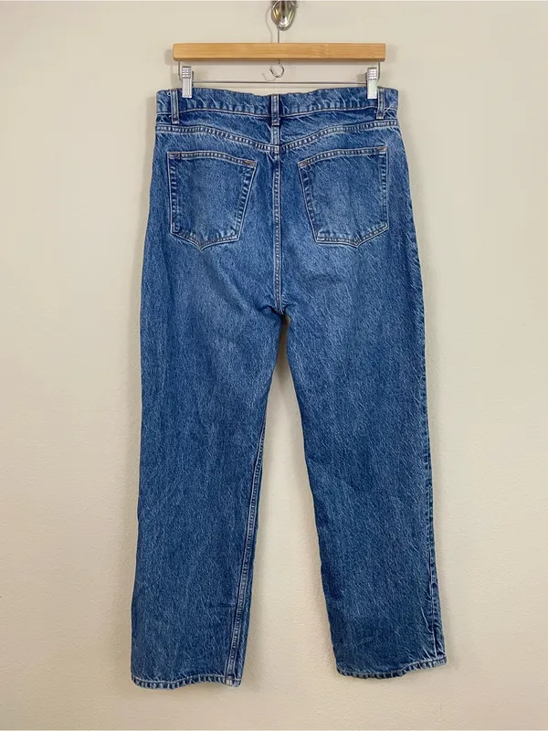 REFORMATION Abby High Rise Straight Jeans In Lanier Size 30 - Image 7