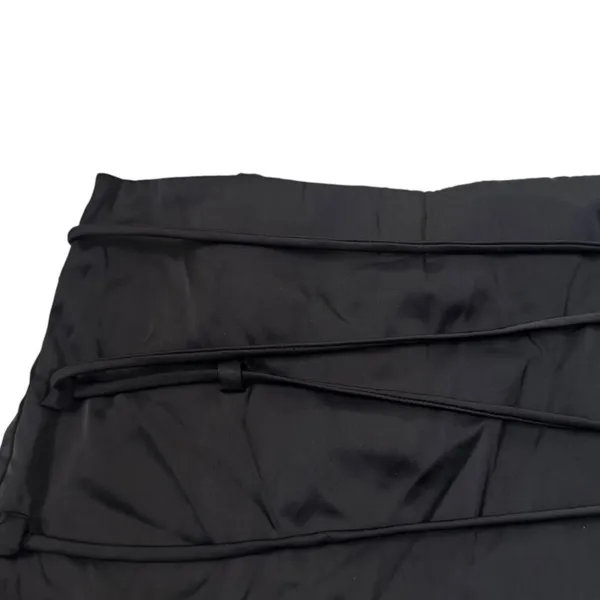 Zara Black Wrap Front Strappy Tie Skort Shorts Women Size Medium Zip | 0158 - Image 2