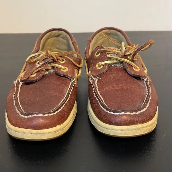 Sperry Womens Top Sider Boat Shoes Loafer Tiger Print Moc Toe Brown Size‎ 6.5 - Image 4