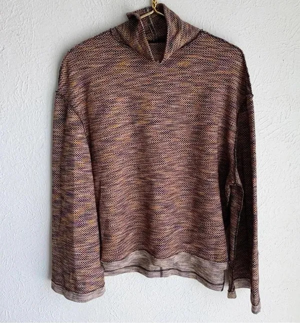 Free People Sunny Days Pullover Turtleneck Top Sz Medium - Image 3