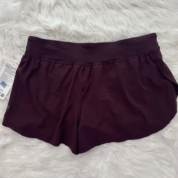 Lululemon Fast and Free High Rise Classic Fit Split Shorts 3" Goodnight Plum XL - Image 6