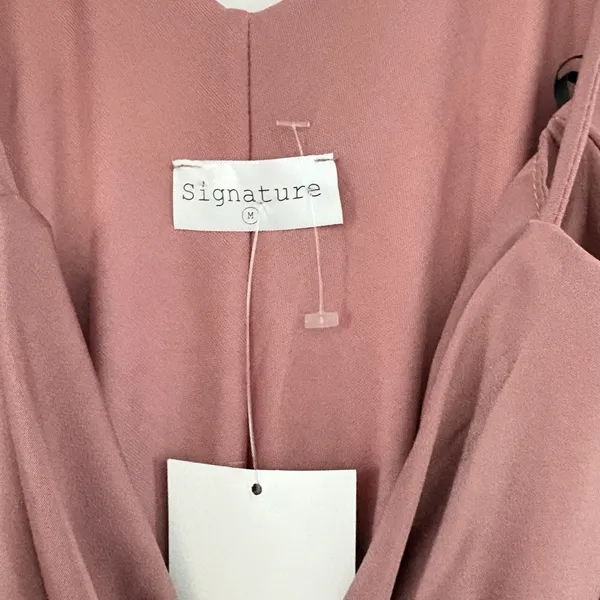 Signature Womens Thin Strap Seamless Cami‎ Tank Top Mauve Rose Medium NwT - Image 9