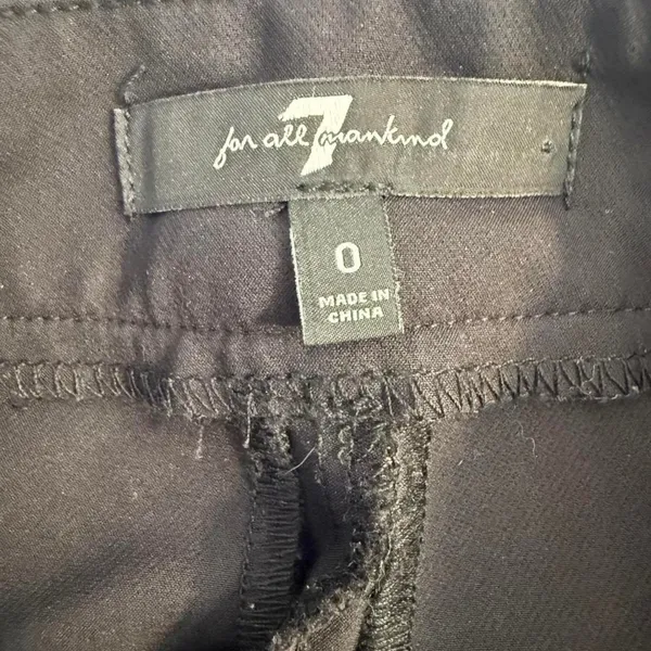 7 for all Mankind black trousers Size 0 - Image 5