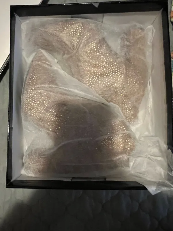 Rhinestone ankle boots Gold Size 7.5 - Image 3