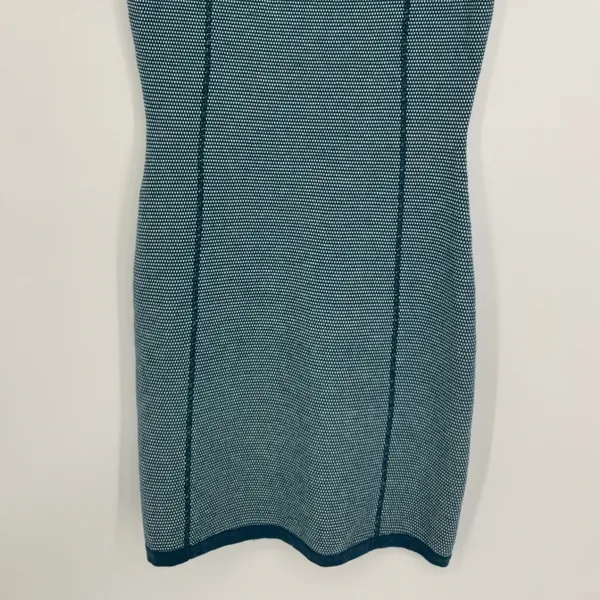 Title Nine Improv Short Sleeve Sweater Dress Small Teal Blue Gorpcore Athletic - Image 4