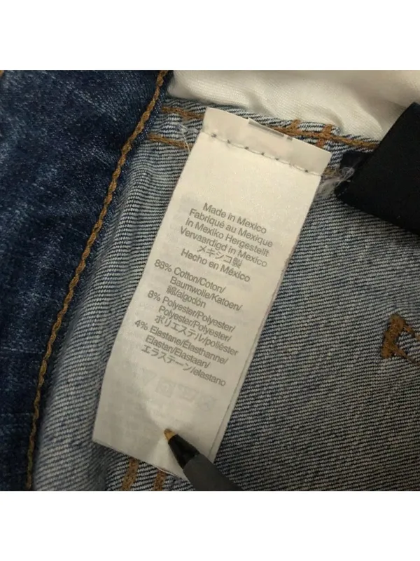 Madewell 10" High-Rise Skinny Jeans Size 26T Distressed Hem Medium Wash Denim - Image 6