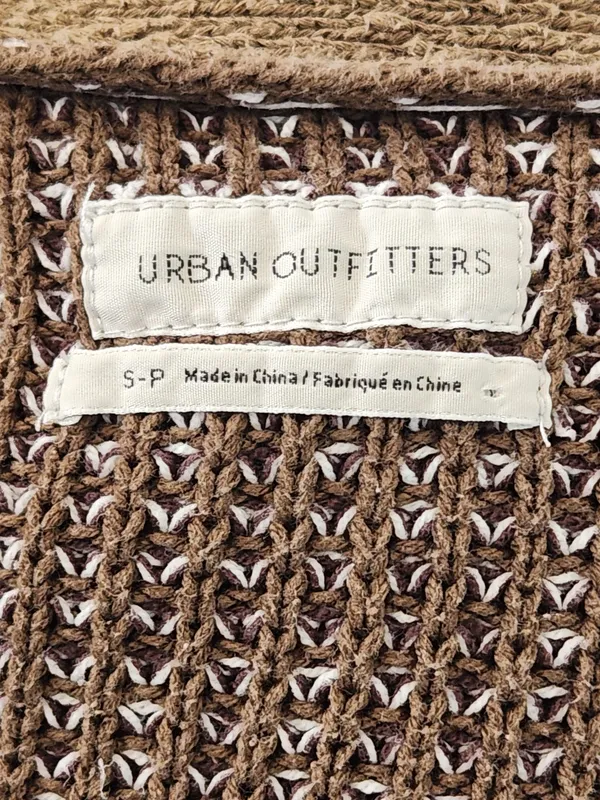 Urban Outfitters Green Chunky Knit Open Cardigan Sweater Size Small - Image 8